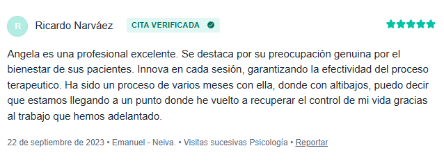 Testimonio 4 de paciente